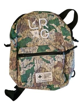 LRG Green Camo Mini Backpack with Black Accents